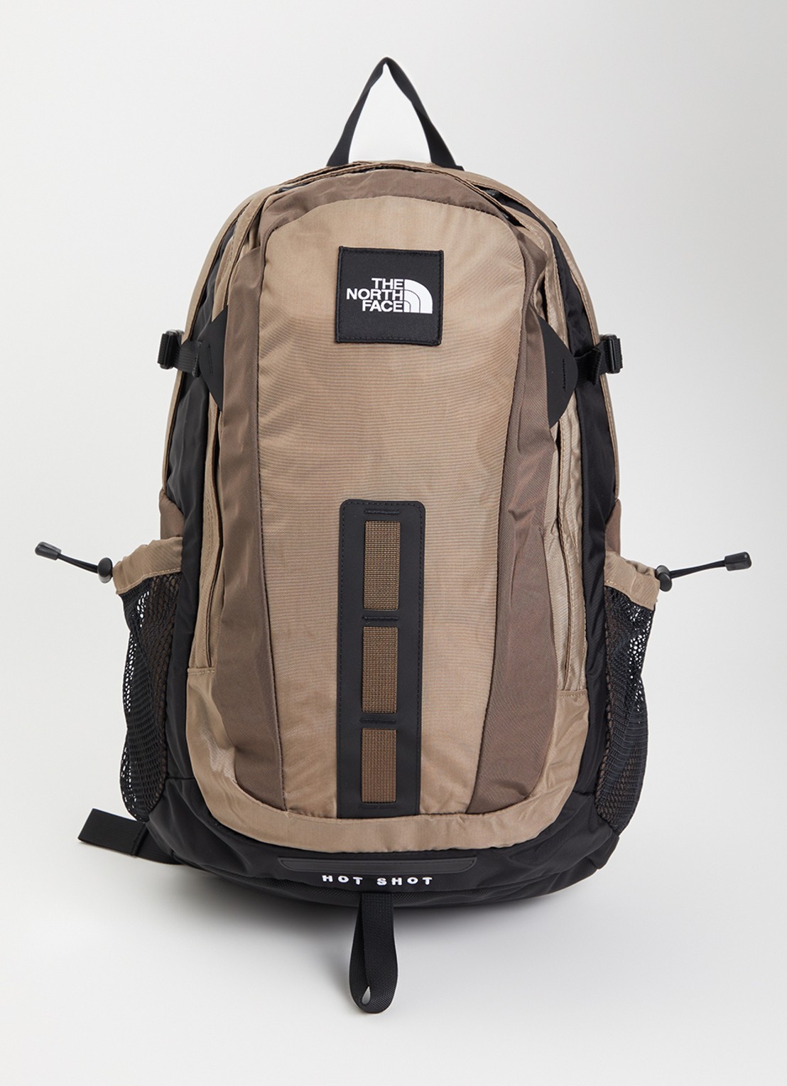 The North Face Hot Shot rugzak met 15 inch laptopvak  - voorkant 3 bruin