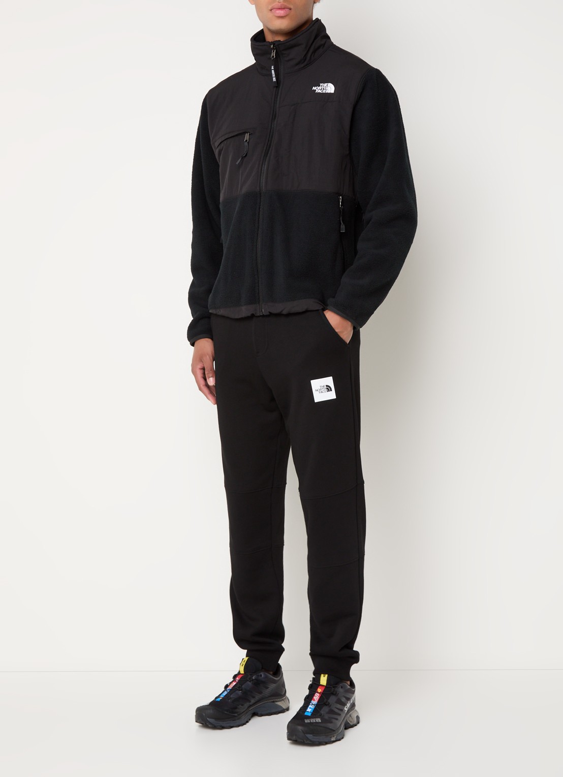 The North Face Jack van teddy met ritszakken en logo - voorkant 2 zwart