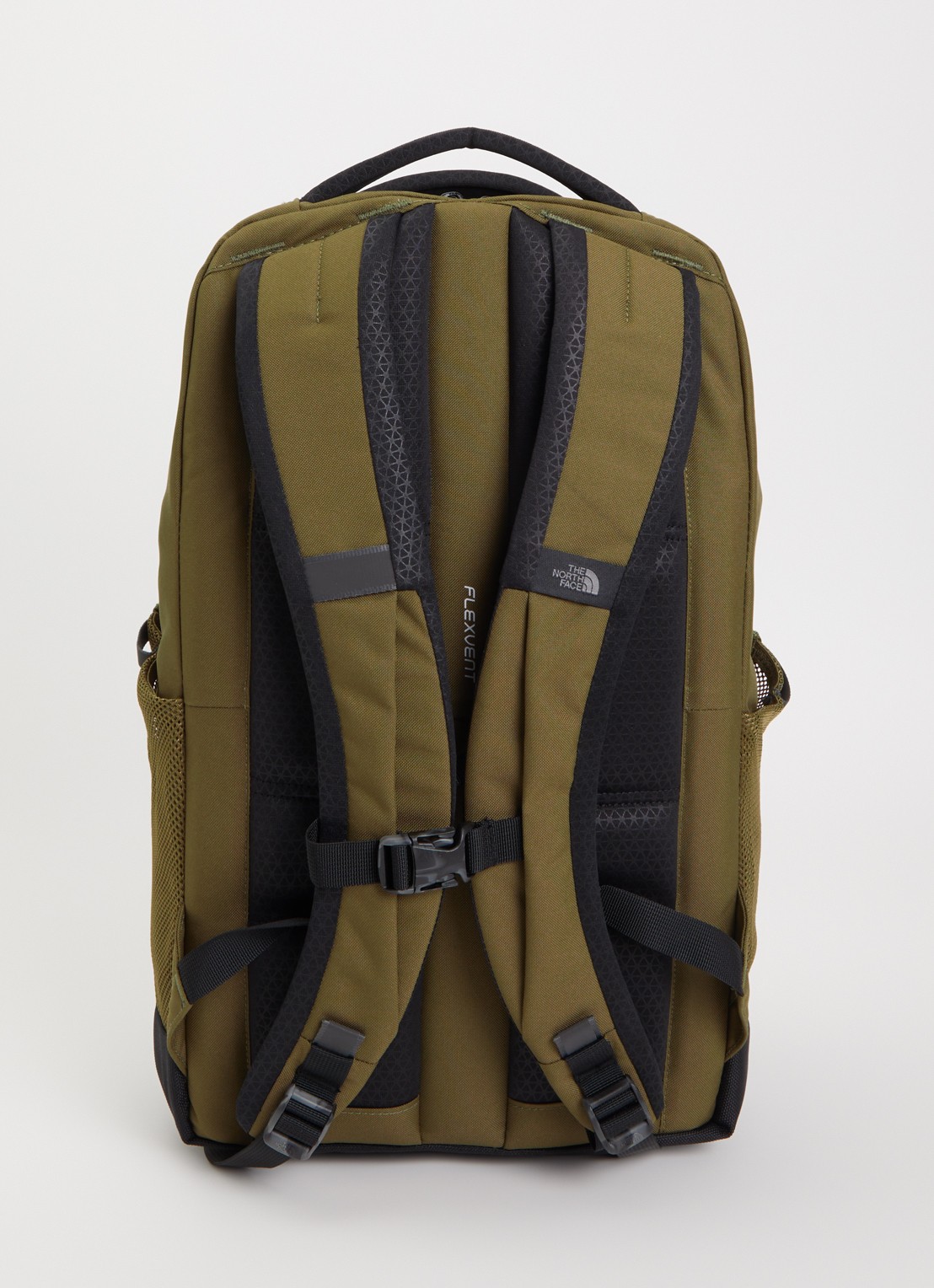 The North Face Jester 28L rugzak met 16 inch laptopvak - achterkant 3 lichtbruin