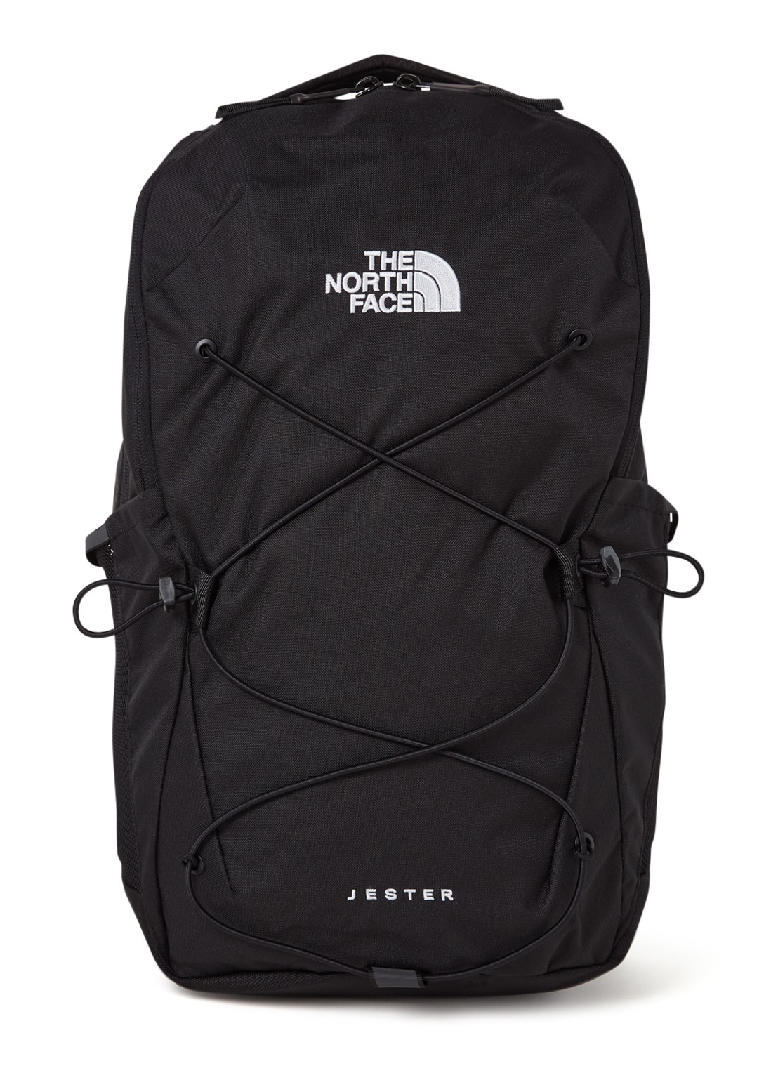 The North Face Jester rugzak met 15 inch laptopvak - voorkant zwart