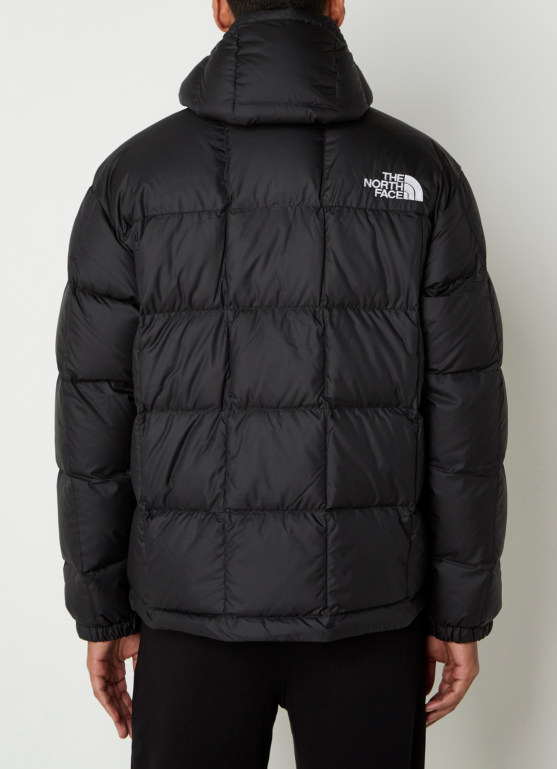 The North Face Lhotse puffer jack met donsvulling en logo - achterkant zwart