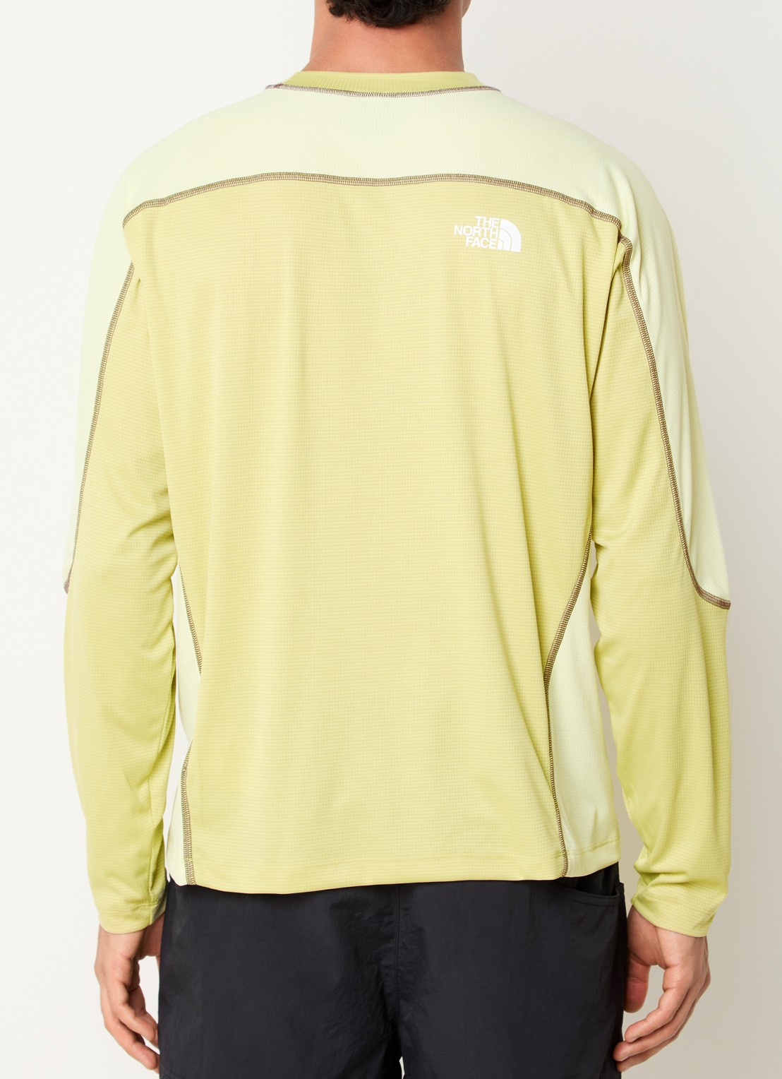 The North Face Longsleeve met logo - achterkant lichtgroen