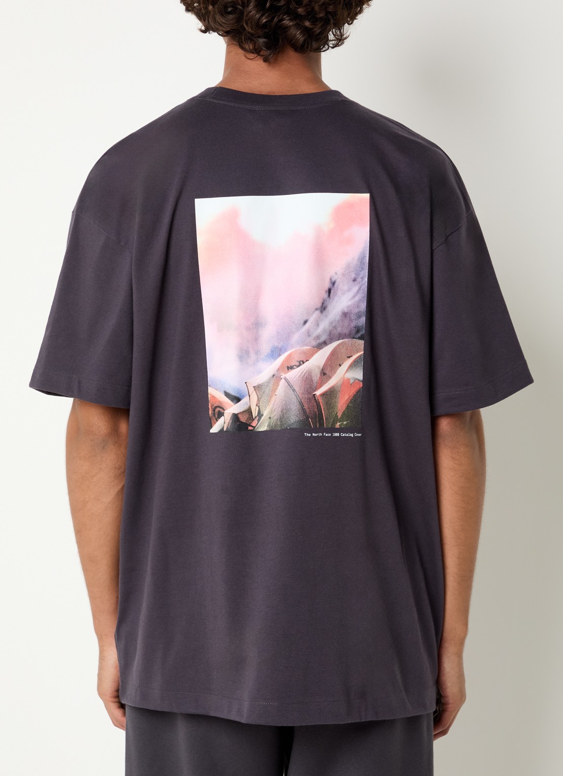 The North Face Oversized T-shirt met backprint - detail 4 antraciet