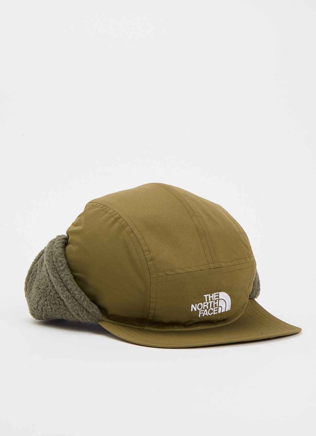 The North Face Pet met logo - voorkant 2 legergroen