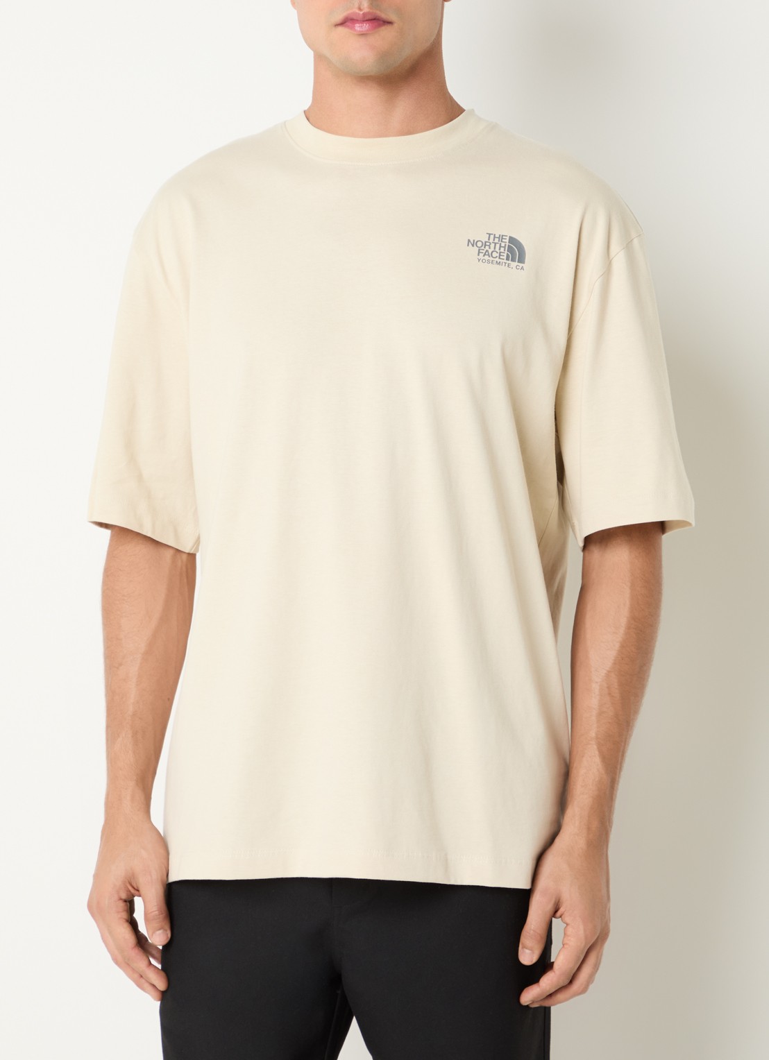 The North Face Plant & Flora oversized T-shirt met logo- en backprint - achterkant 4 beige