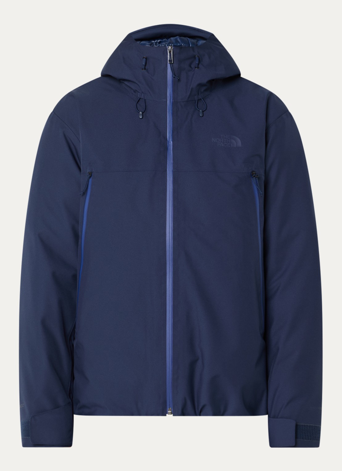 The North Face Range gewatteerd jack met donsvulling en capuchon - voorkant 3 donkerblauw