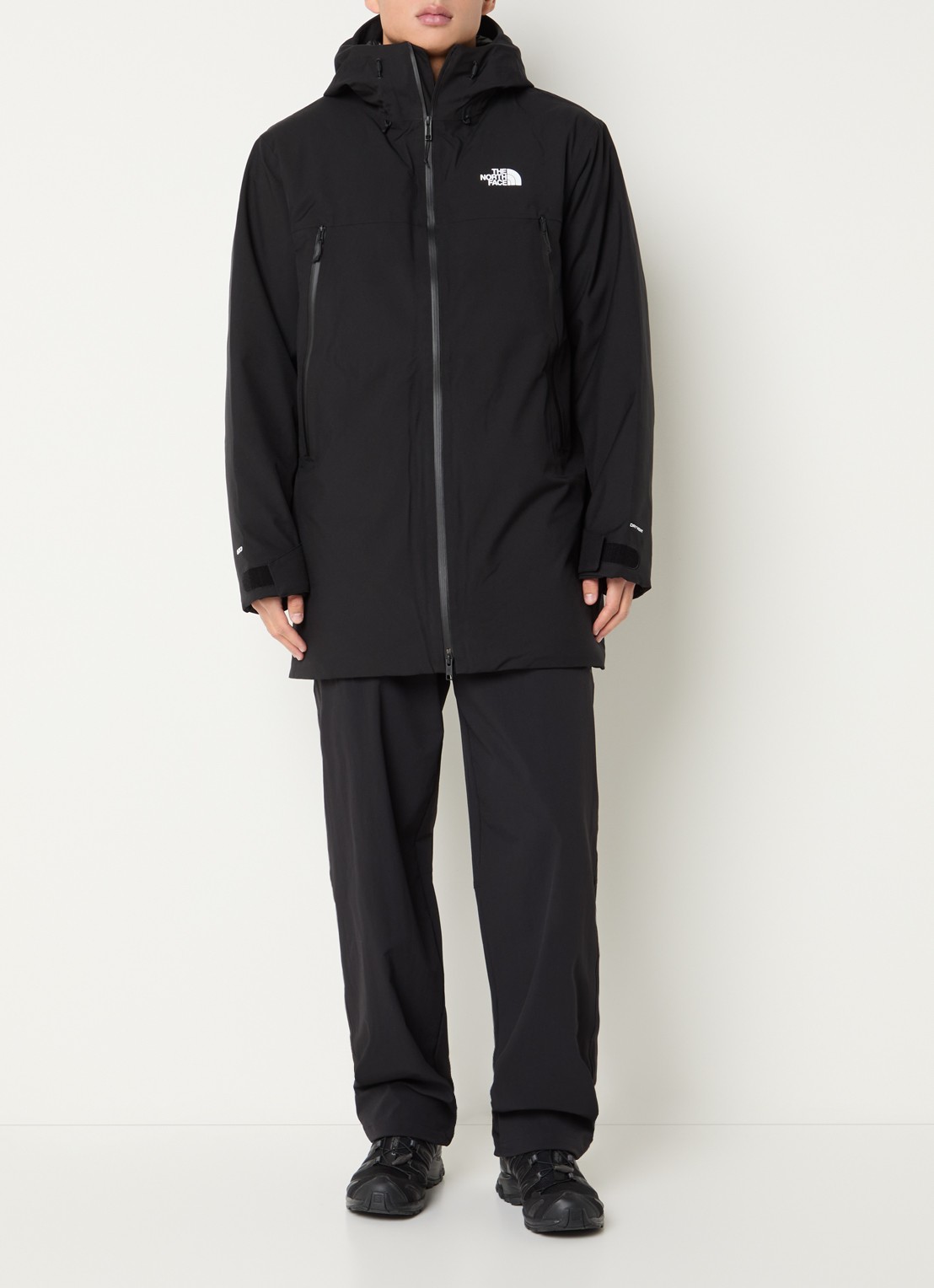 The North Face Range gewatterde parka met donsvulling - voorkant 3 zwart