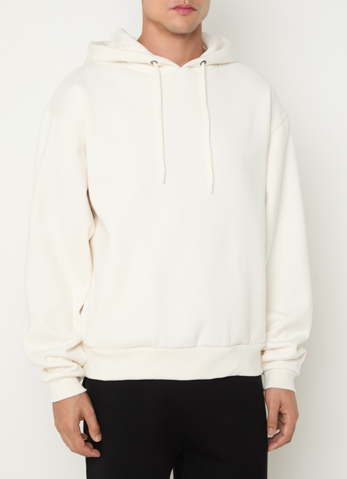 The North Face Red box hoodie met logo - detail 4 gebroken wit