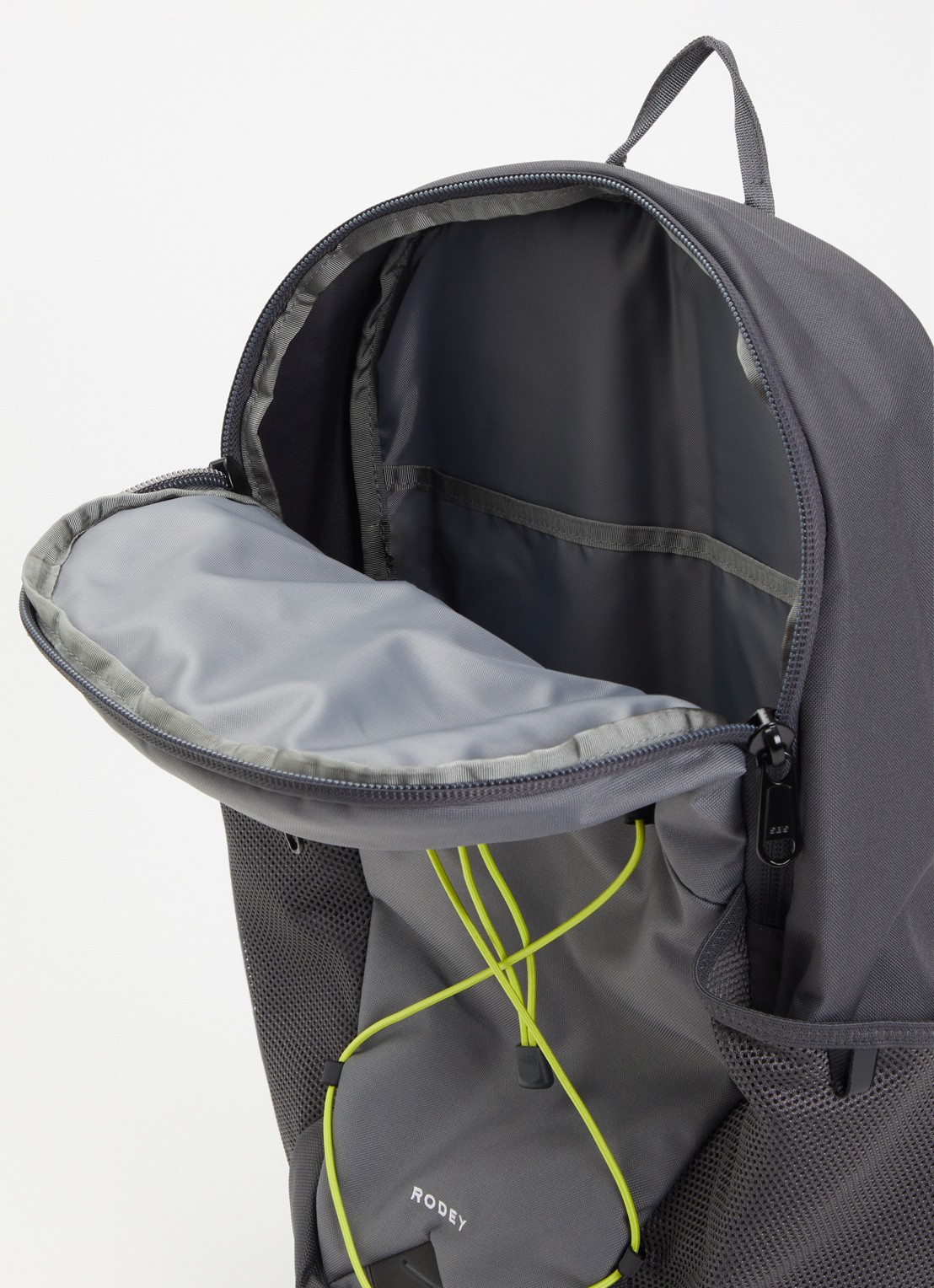 The North Face Rodey rugzak met 16 inch laptopvak - detail antraciet