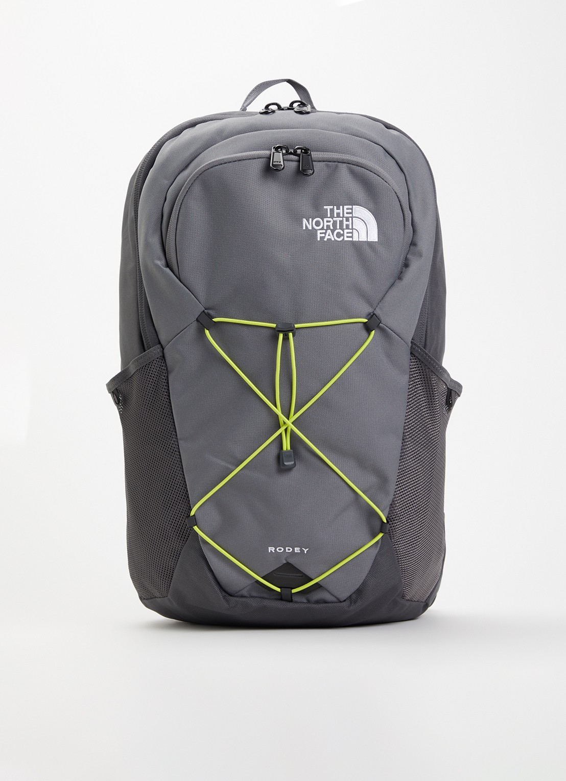 The North Face Rodey rugzak met 16 inch laptopvak - voorkant 3 antraciet
