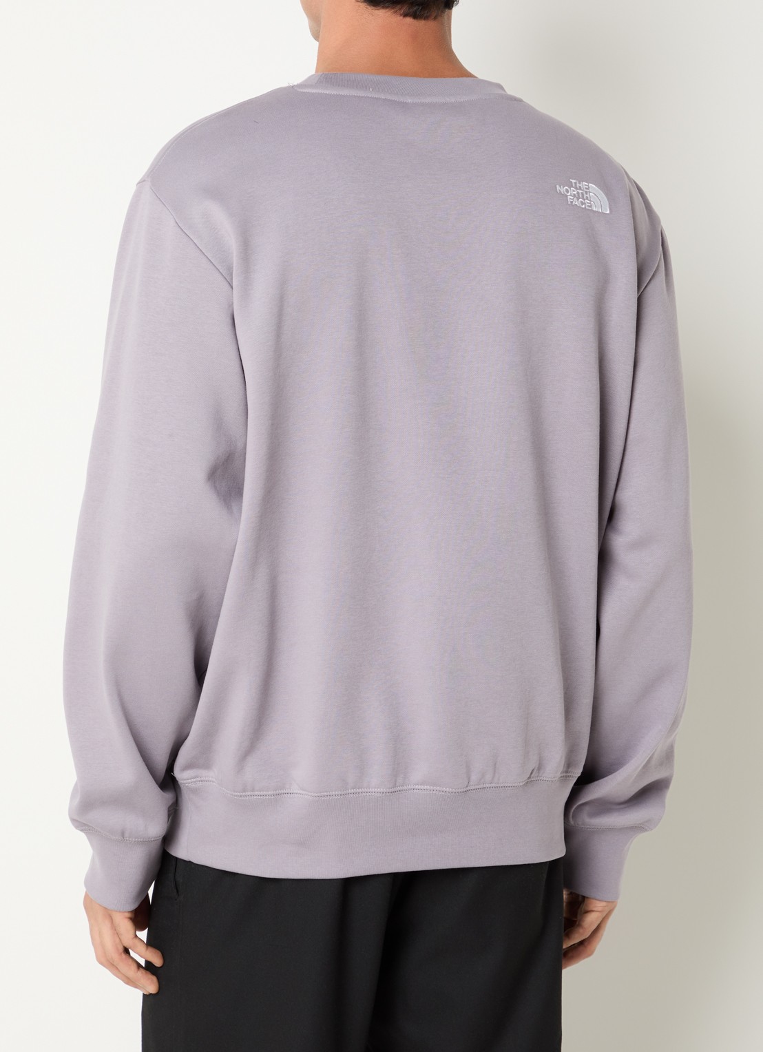 The North Face Sweater met logo- en backprint - achterkant lichtpaars