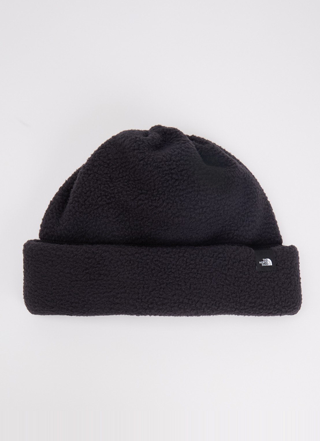 The North Face Whimzy convertible beanie en sjaalkraag van fleece - voorkant zwart