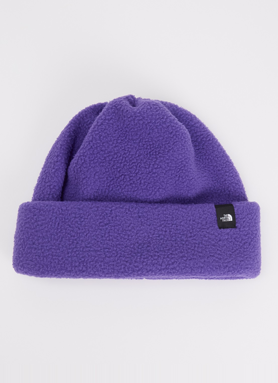 The North Face Whimzy convertible beanie en sjaalkraag van fleece - voorkant paars