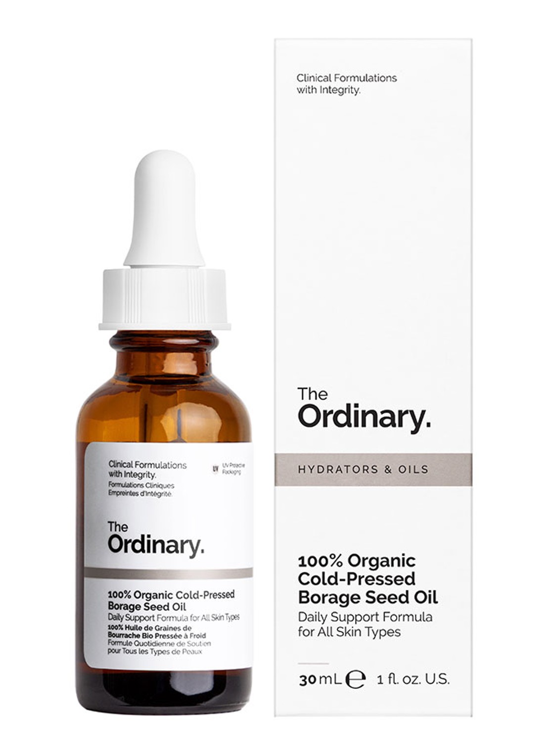 The Ordinary 100%  Cold-Pressed Borage Seed Oil - huid- en haarolie - voorkant 5 undefined