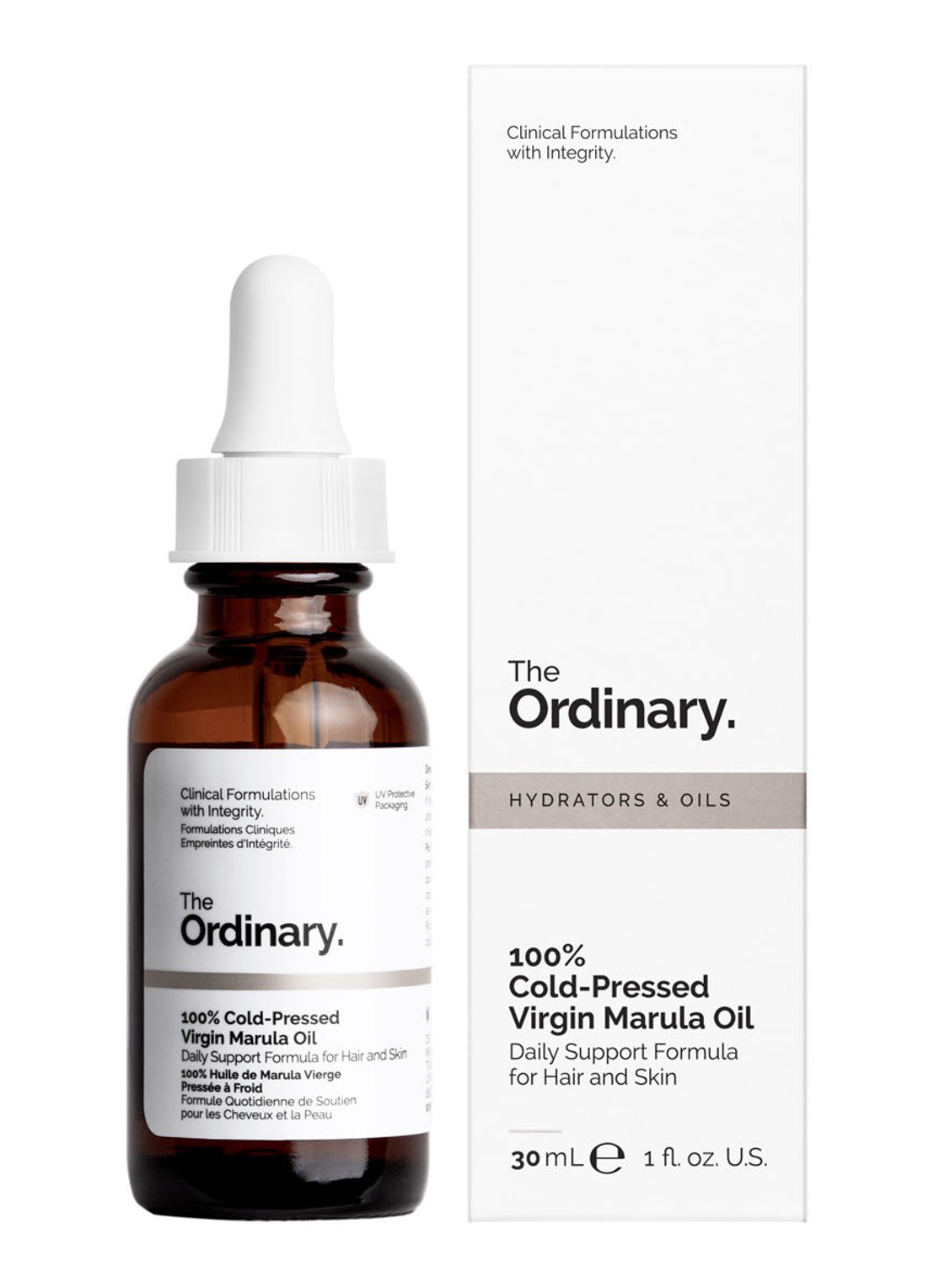 The Ordinary 100% Cold-Pressed Virgin Marula Oil - huid- en haarolie - voorkant 5 undefined