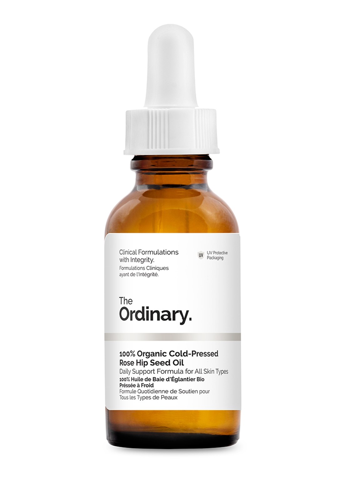 The Ordinary 100% Organic Cold-Pressed Rose Hip Seed Oil - huid- en haarolie - voorkant 2 undefined