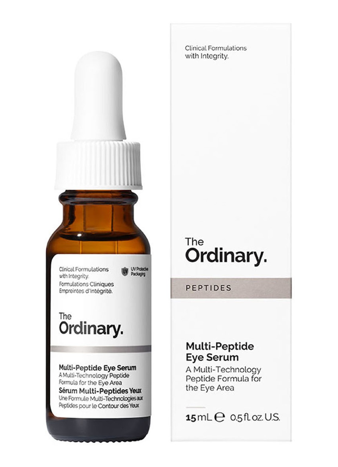 The Ordinary Multi-Peptide Eye Serum - oogserum - voorkant 2 wit