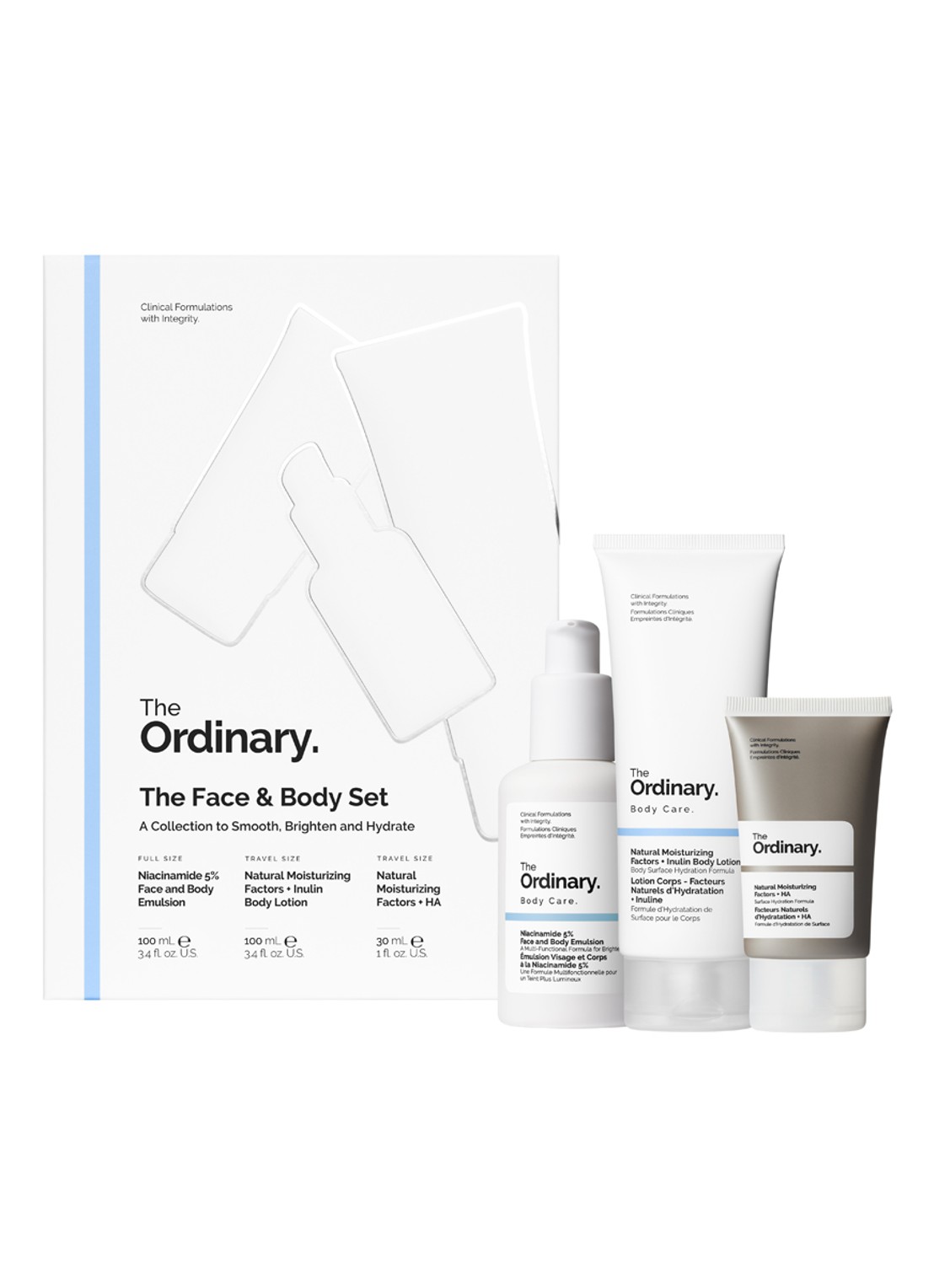 The Ordinary The Face & Body Set - verzorgingsset - voorkant 5 undefined