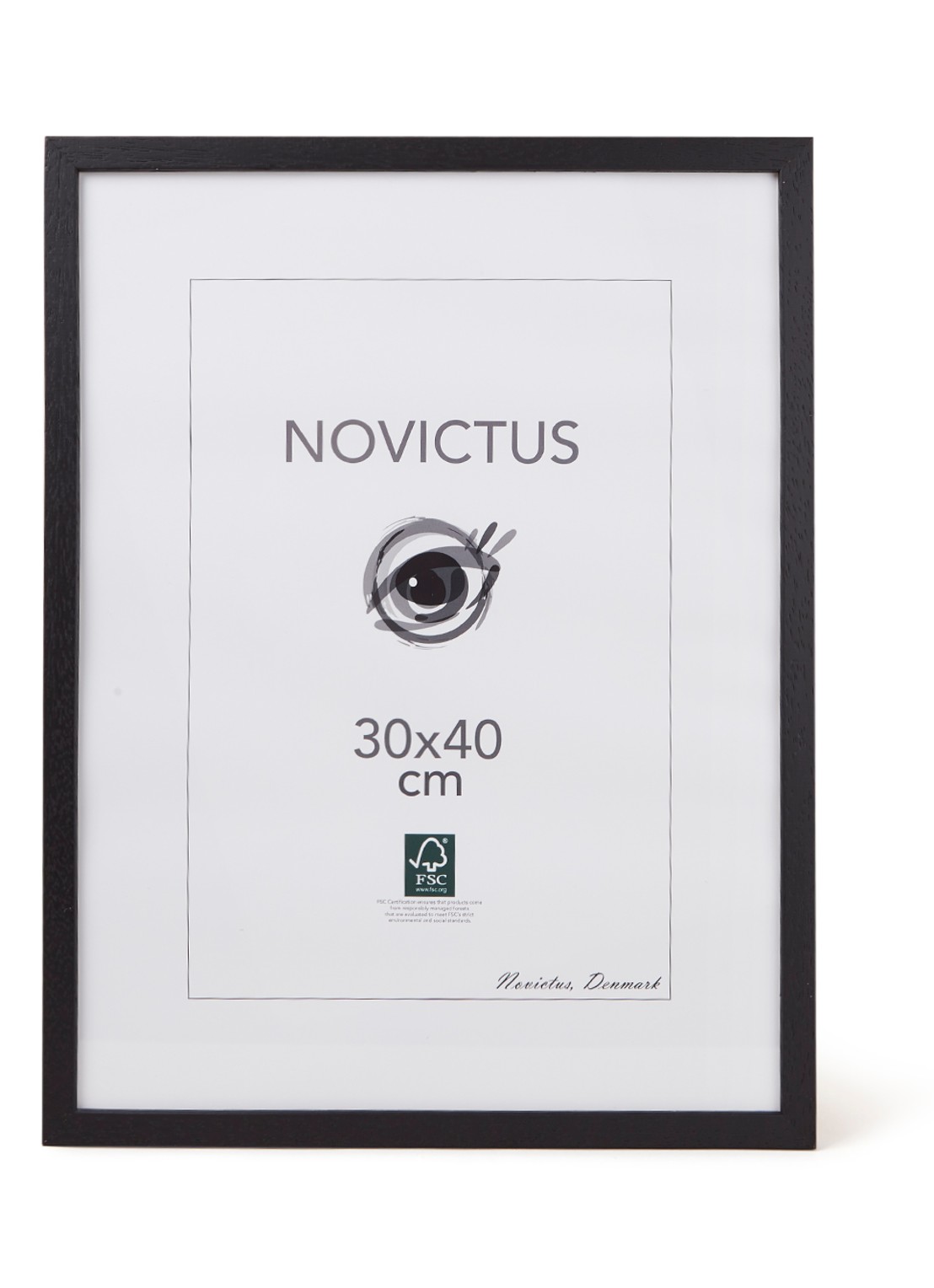 THE POSTER CLUB Black Oak fotolijst 32 x 42 cm - voorkant 2 zwart