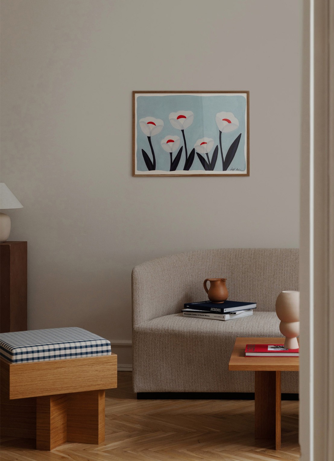 THE POSTER CLUB Flowers 01, Iga Kosicka print - voorkant 2 blauw