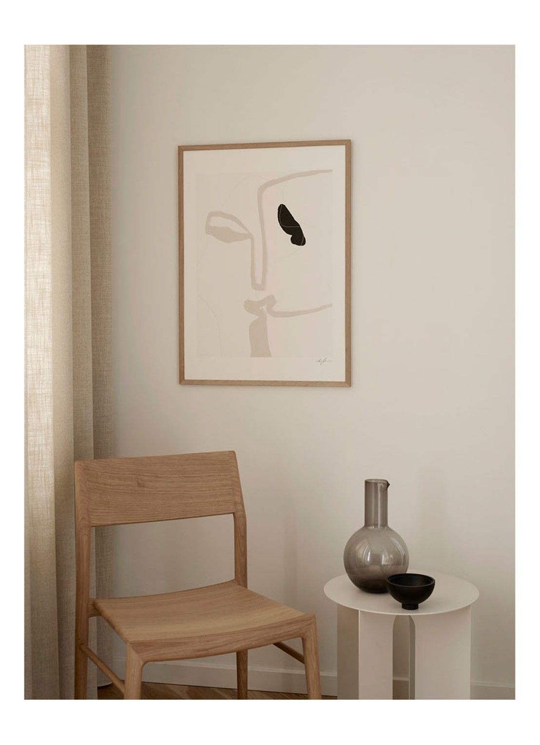THE POSTER CLUB Kiss, Anna Johansson print - detail 3 beige