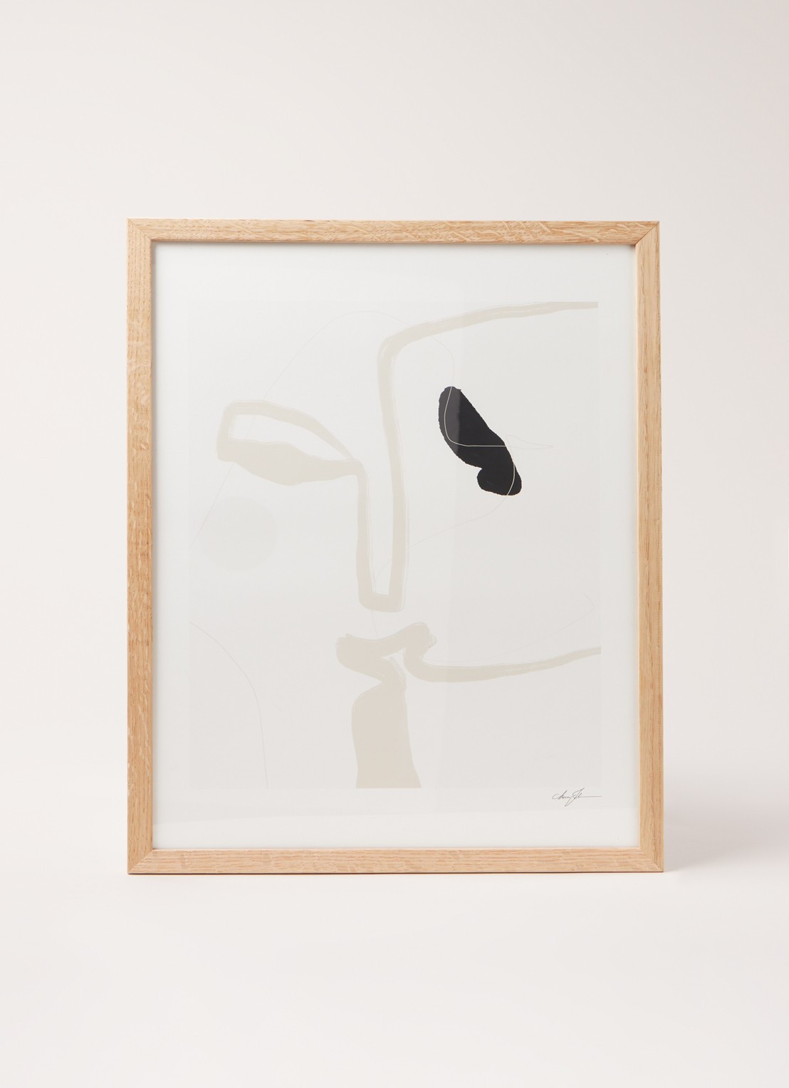 THE POSTER CLUB Kiss, Anna Johansson print - voorkant 2 beige