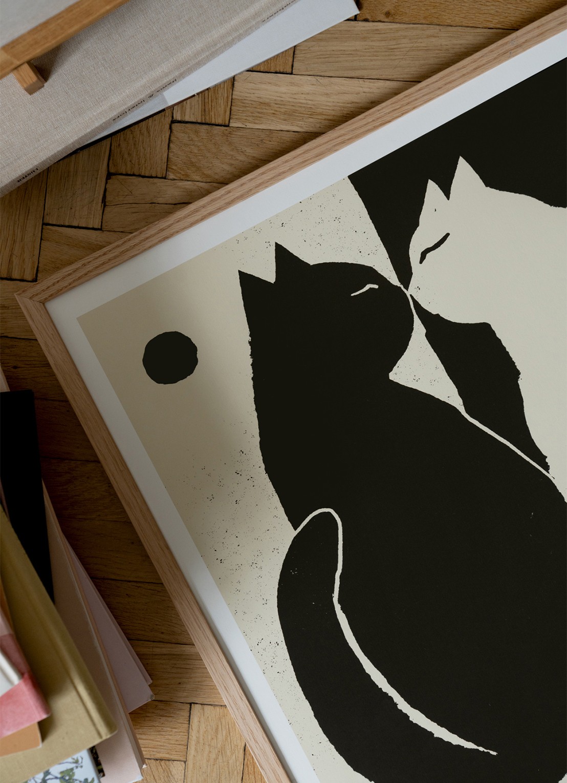 THE POSTER CLUB Kittens, Enikő Katalin Eged print - detail 3 zwart