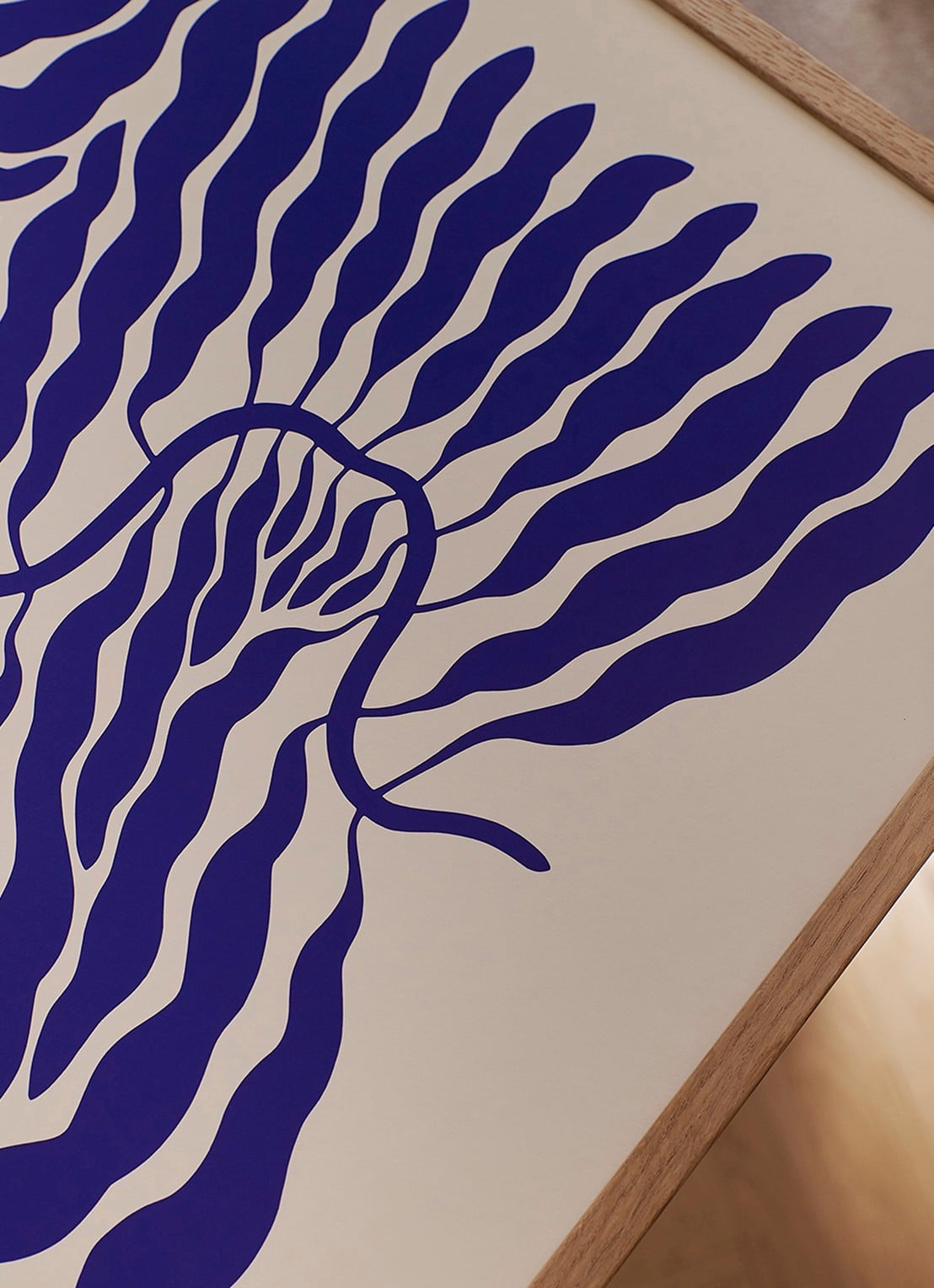 THE POSTER CLUB Little Blue, Linnéa Andersson print - detail 3 blauw