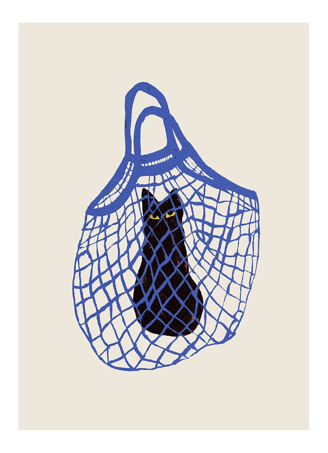 THE POSTER CLUB Pink Lemon, Anna Mörner print - voorkant 2 blauw