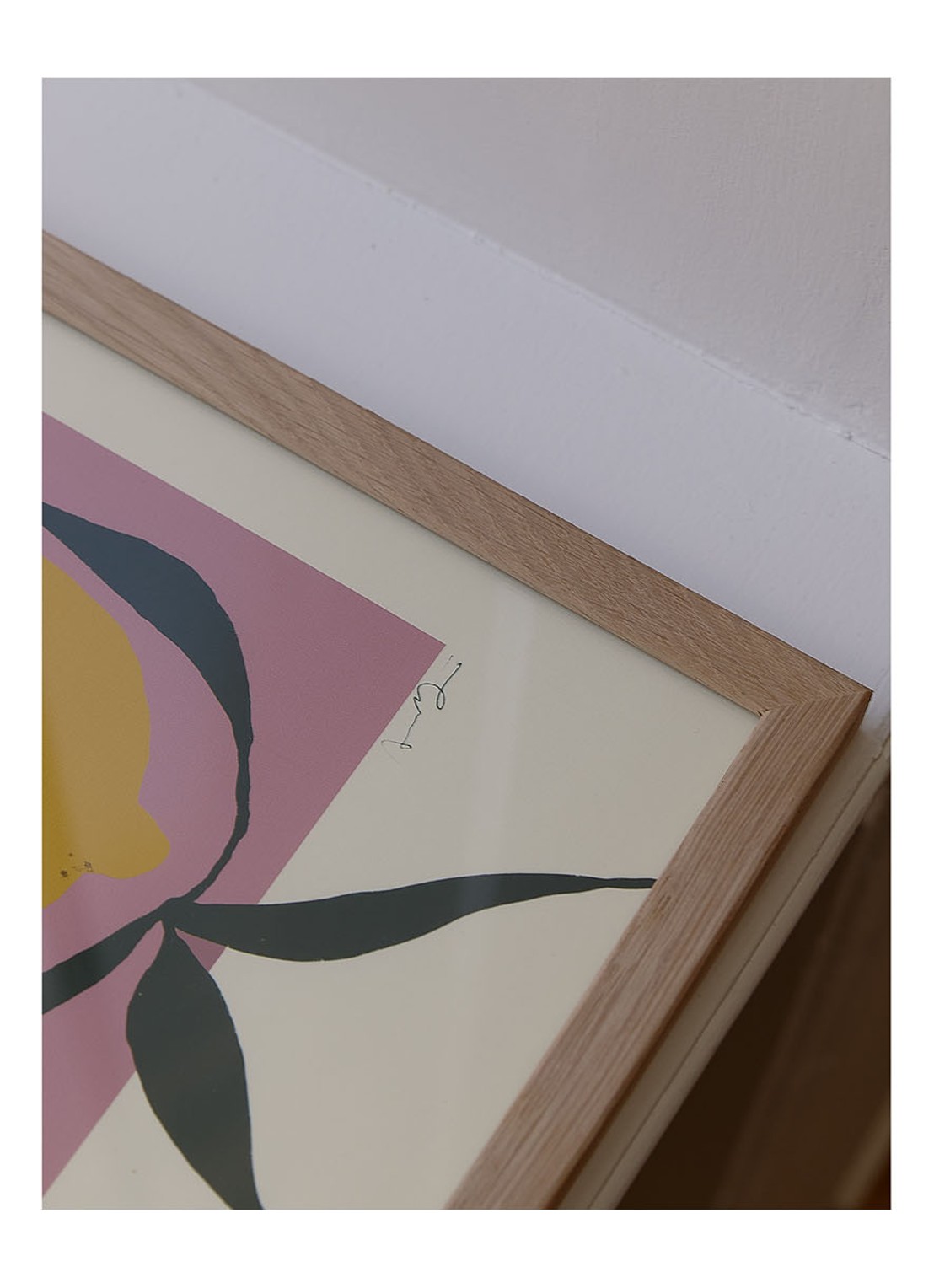 THE POSTER CLUB Pink Lemon, Anna Mörner print - detail oudroze