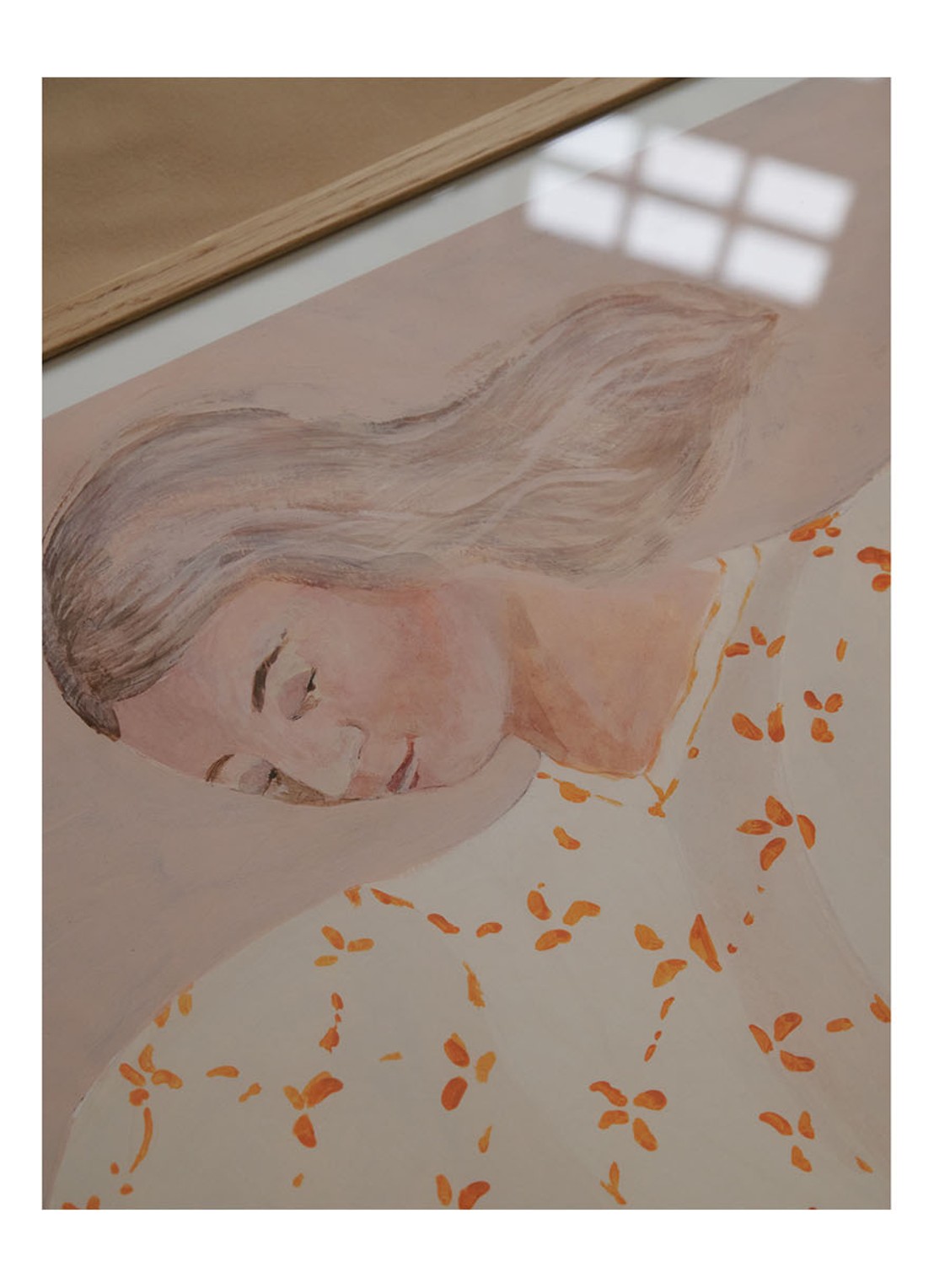 THE POSTER CLUB Secret Notes, Sofia Lind print - detail taupe