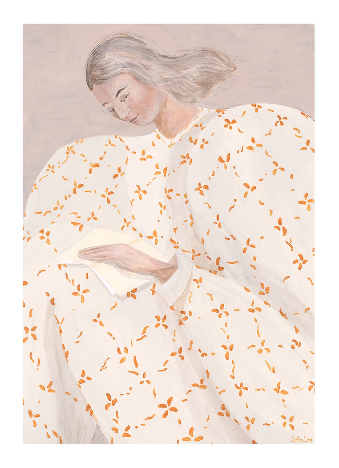 THE POSTER CLUB Secret Notes, Sofia Lind print - voorkant 2 taupe