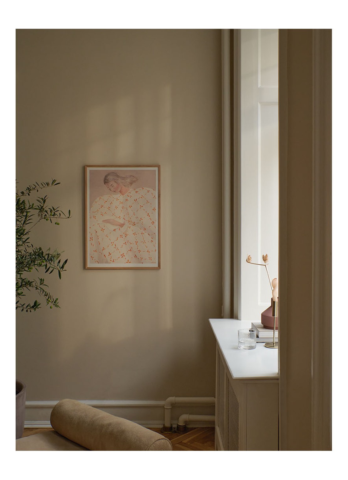 THE POSTER CLUB Secret Notes, Sofia Lind print - voorkant 3 taupe