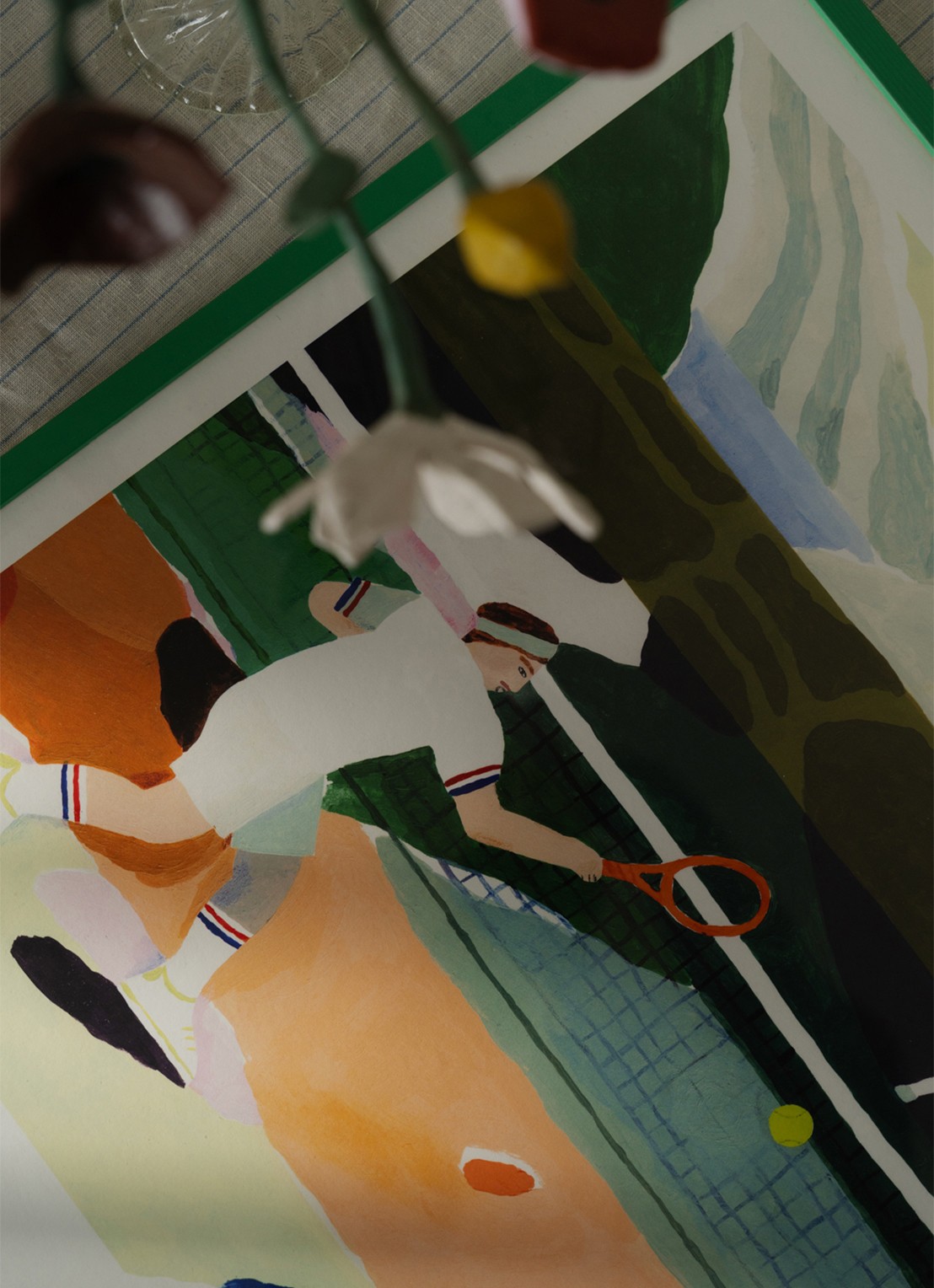 THE POSTER CLUB Tennis, Clara Selina Bach print - detail 3 multicolor