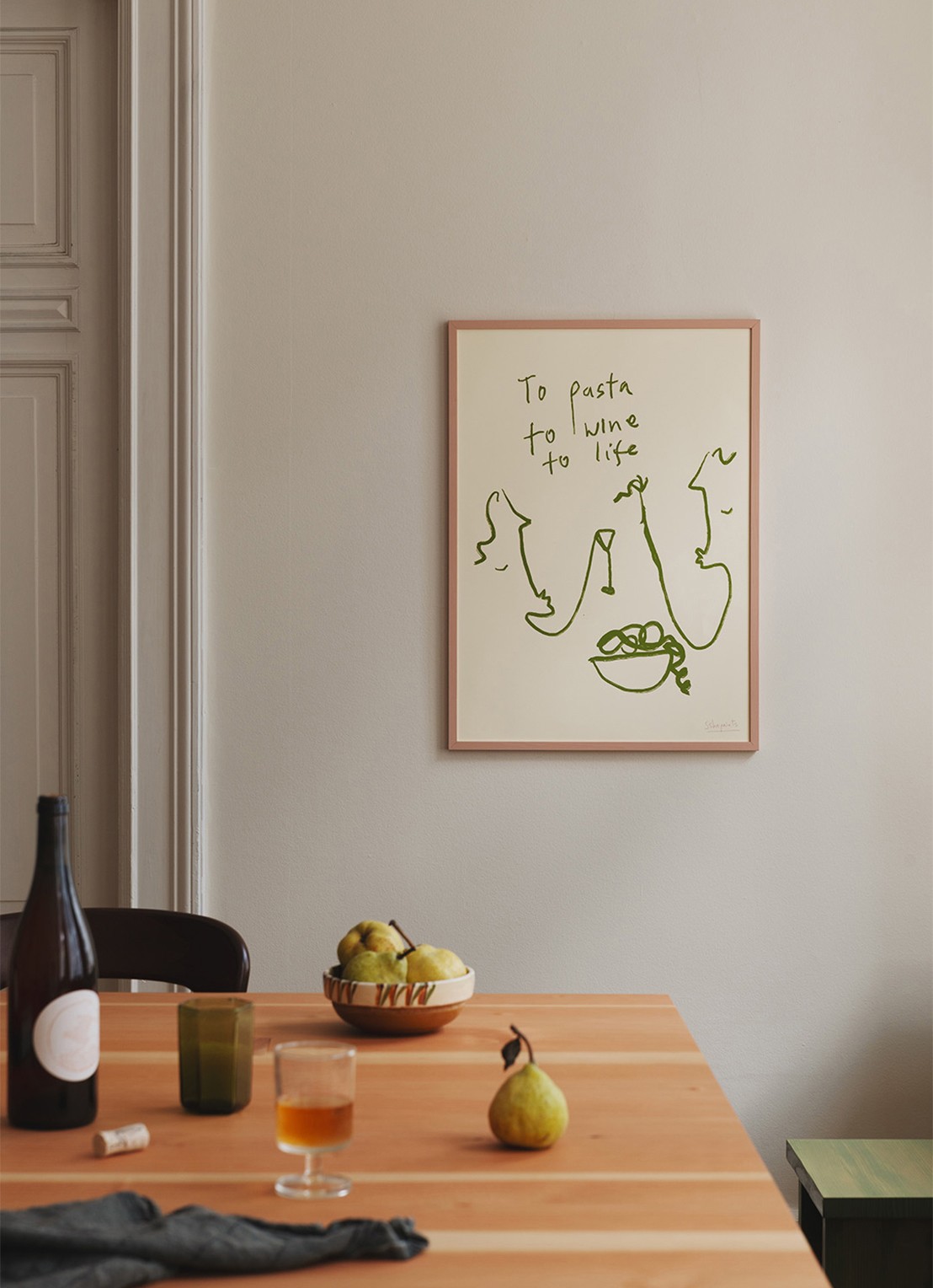THE POSTER CLUB To Life, Ruby Hughes print - voorkant 2 groen