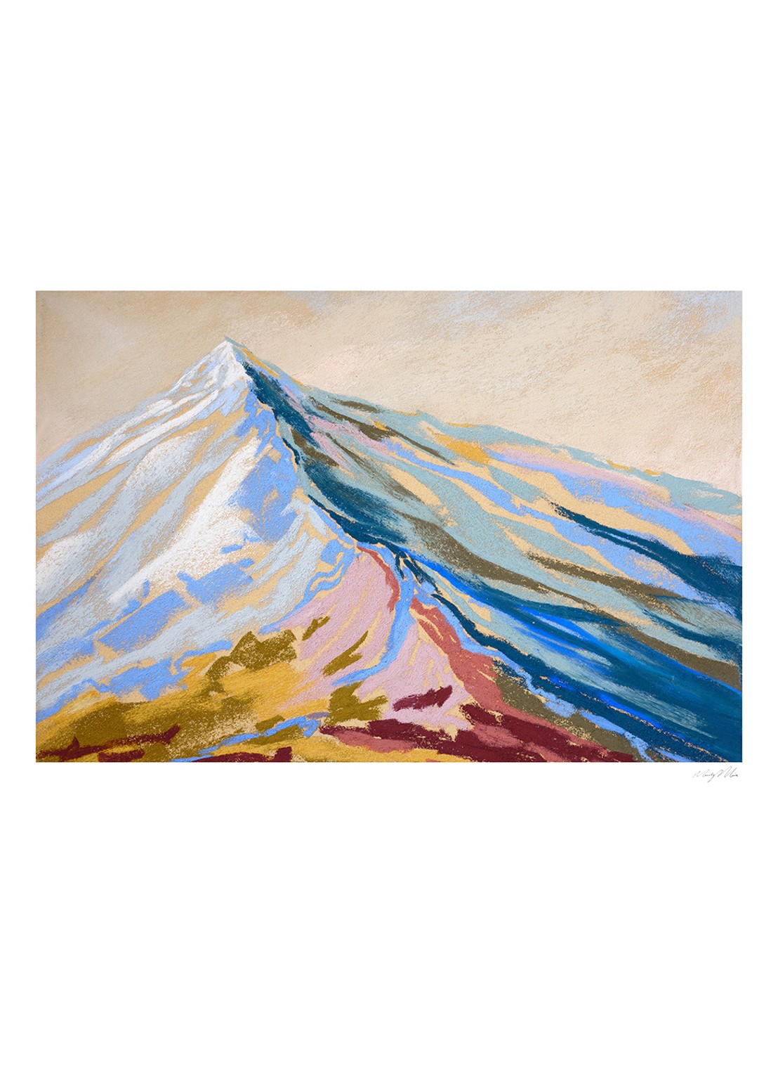 THE POSTER CLUB Velvet Peak III, Mandy Maria print - voorkant multicolor