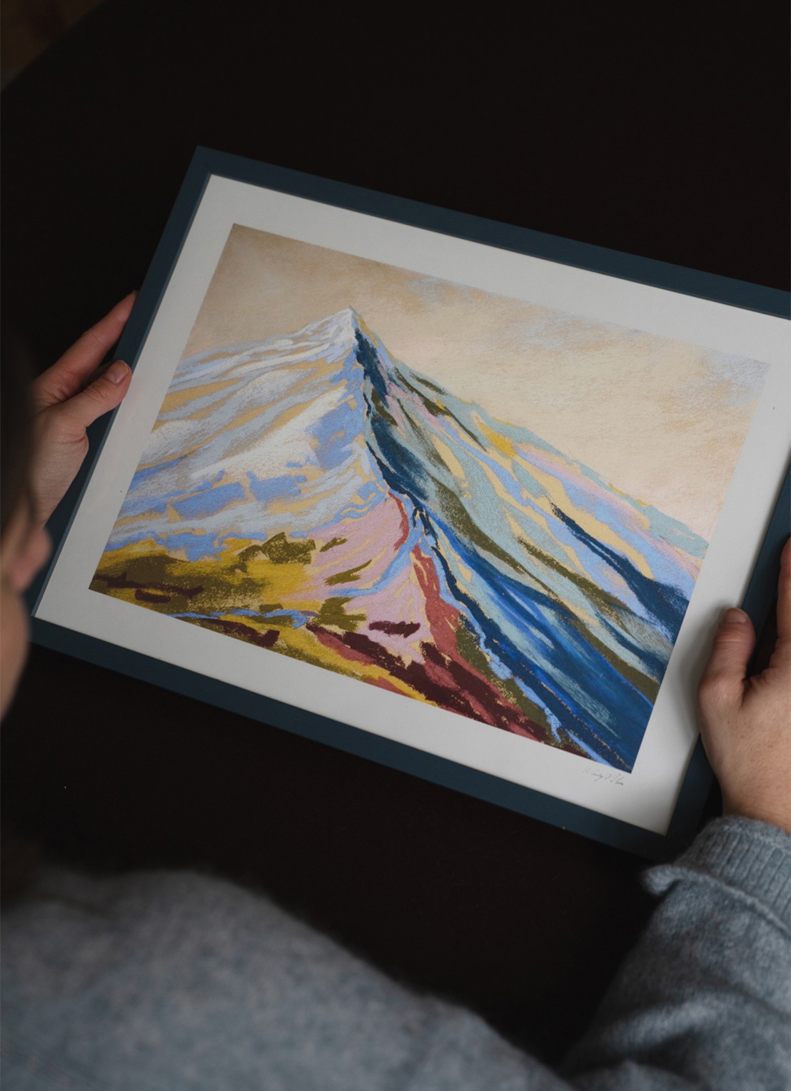 THE POSTER CLUB Velvet Peak III, Mandy Maria print - voorkant 2 multicolor