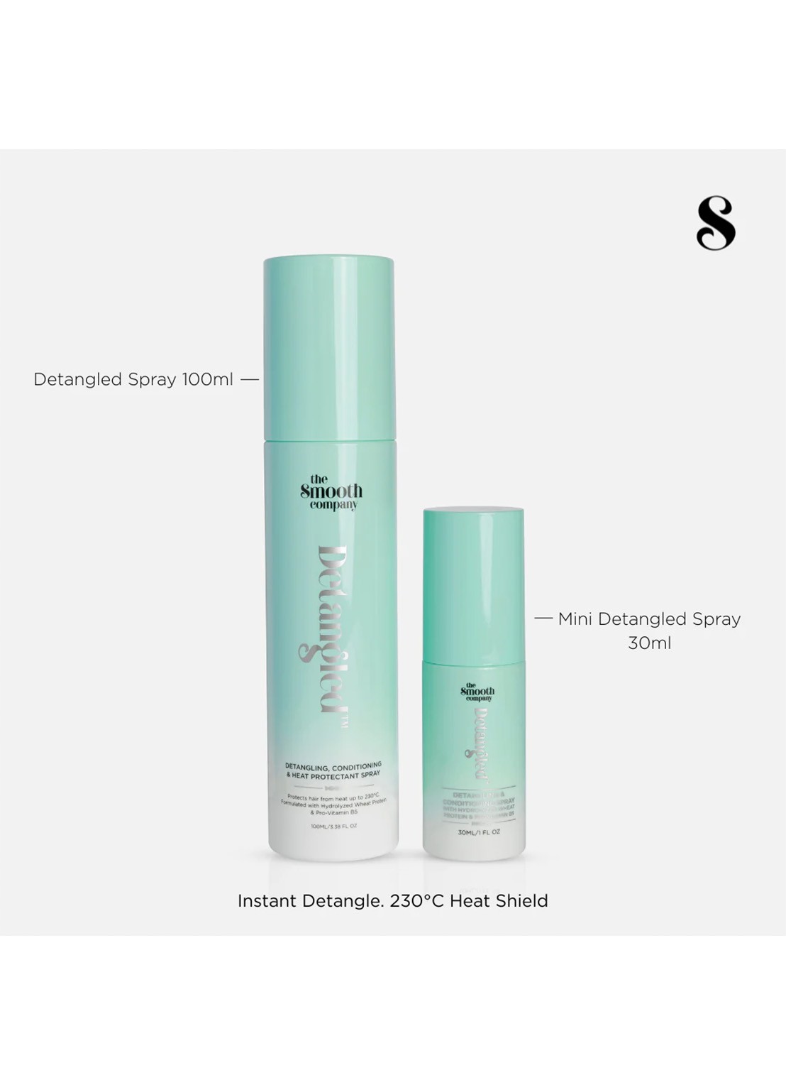 The Smooth Company Detangled Mini - travel size hittebeschermende haarspray  - detail 3 undefined