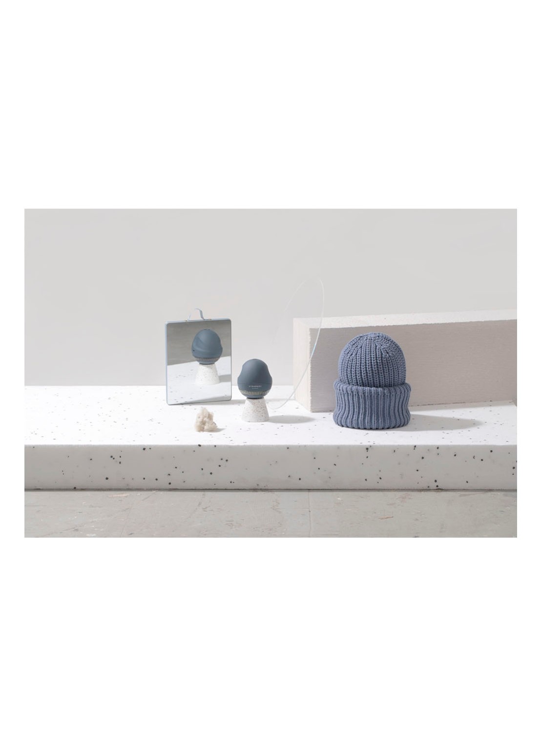 The Steamery Pilo Fabric Shaver ontpiller - voorkant 2 blauwgrijs