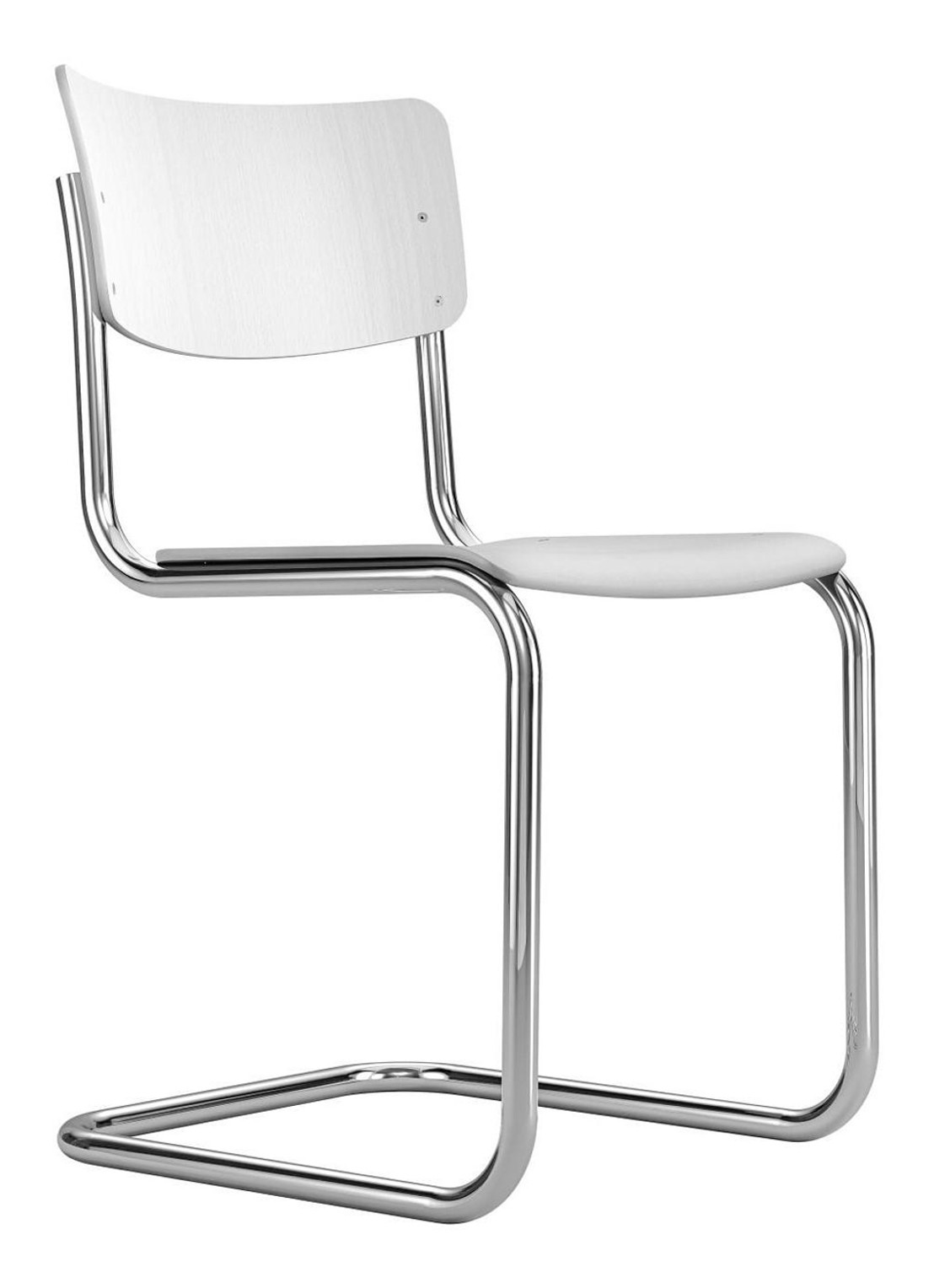 Thonet S43 eetkamerstoel 44 x 82 cm - voorkant wit