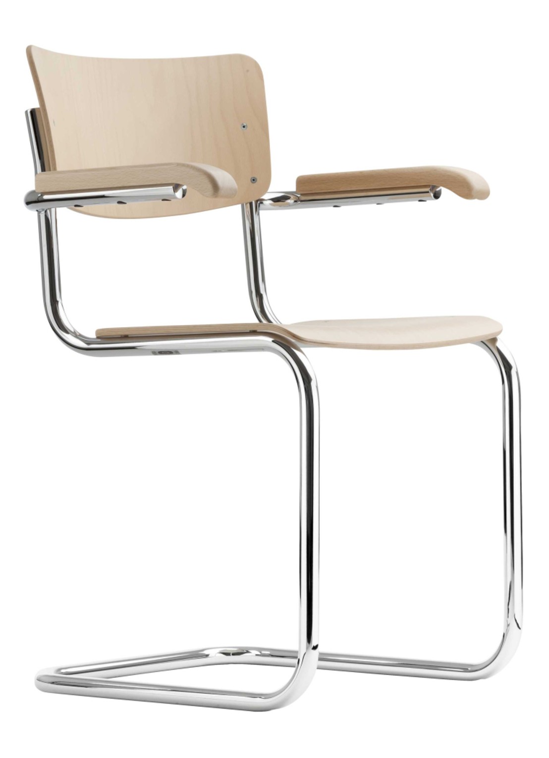 Thonet S43F eetkamerstoel 82 cm - voorkant beige