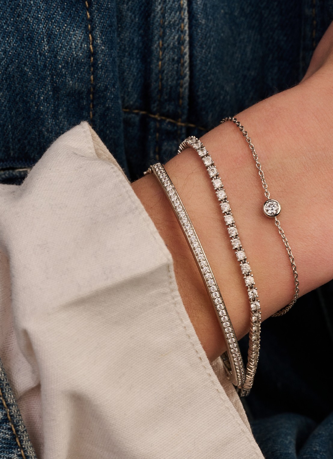 TI SENTO - Milano Armband 23092ZI - voorkant 2 zilver