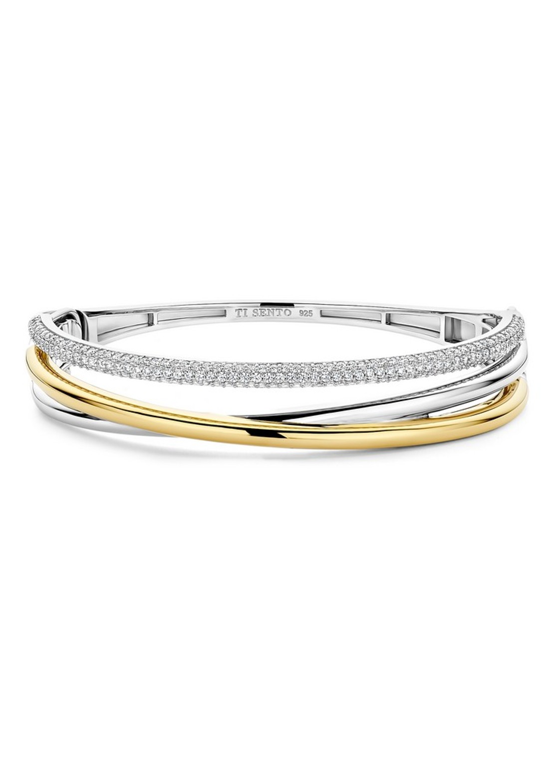 TI SENTO - Milano Armband 23094ZY - voorkant zilver