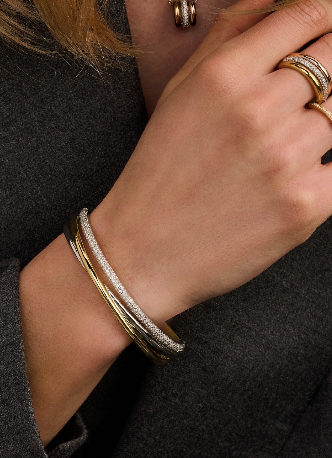 TI SENTO - Milano Armband 23094ZY - voorkant 2 zilver