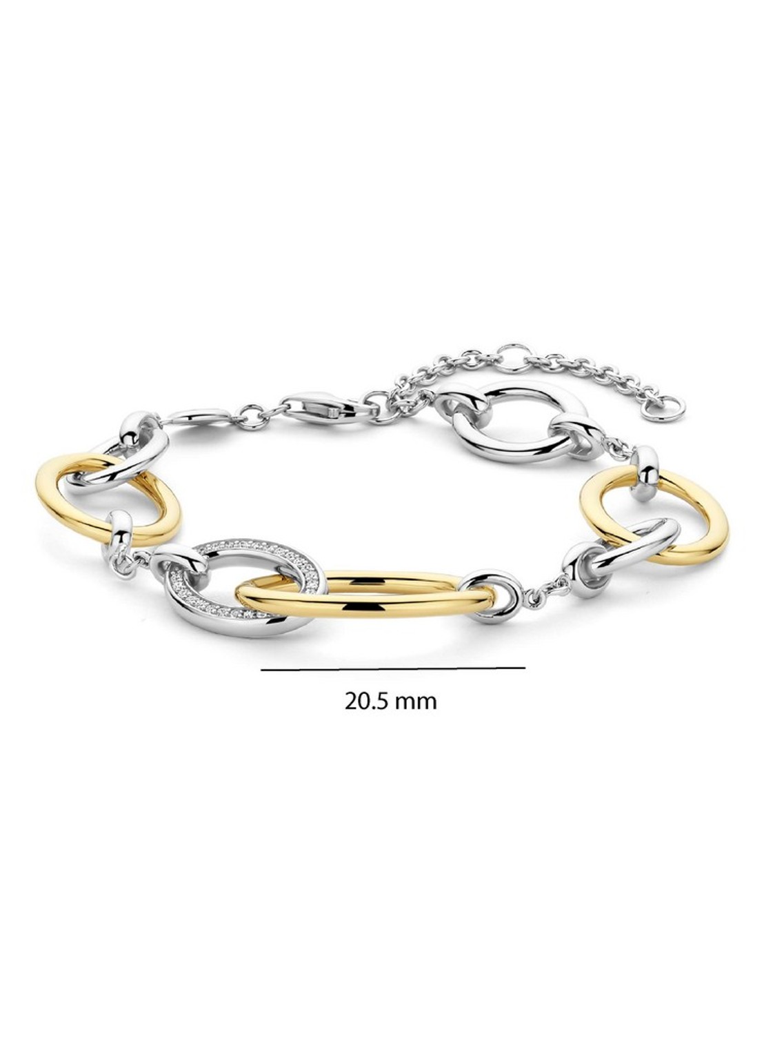 TI SENTO - Milano Armband 23096ZY - detail 3 zilver