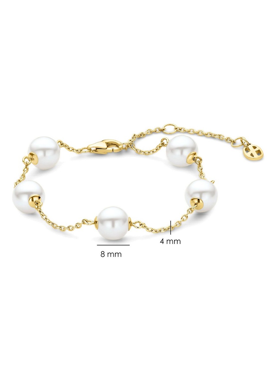TI SENTO - Milano Armband met parel 23105YP - detail 3 goud
