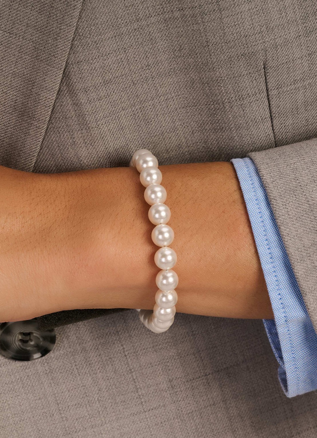 TI SENTO - Milano Armband met parels 23104YP - voorkant 7 parelmoer