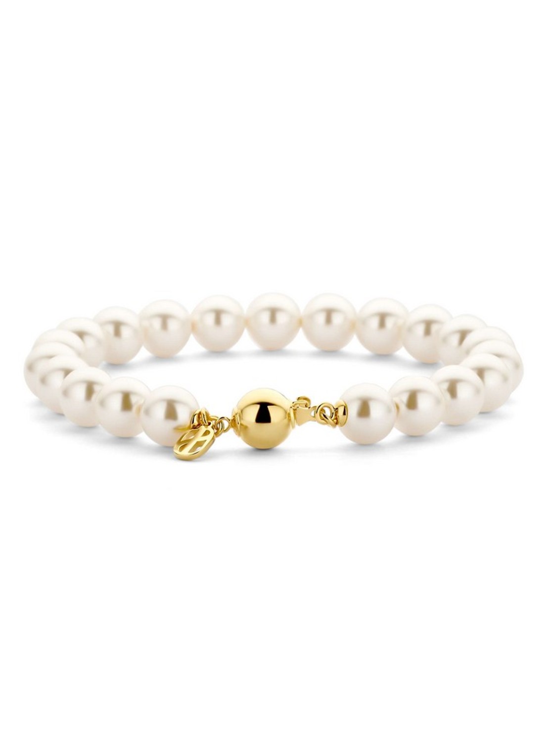TI SENTO - Milano Armband met parels 23104YP - voorkant 8 parelmoer