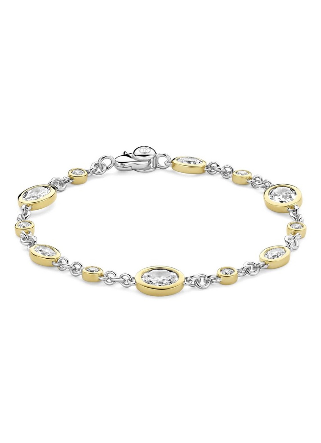 TI SENTO - Milano Armband met zirkonia 23108ZY - voorkant 6 zilver