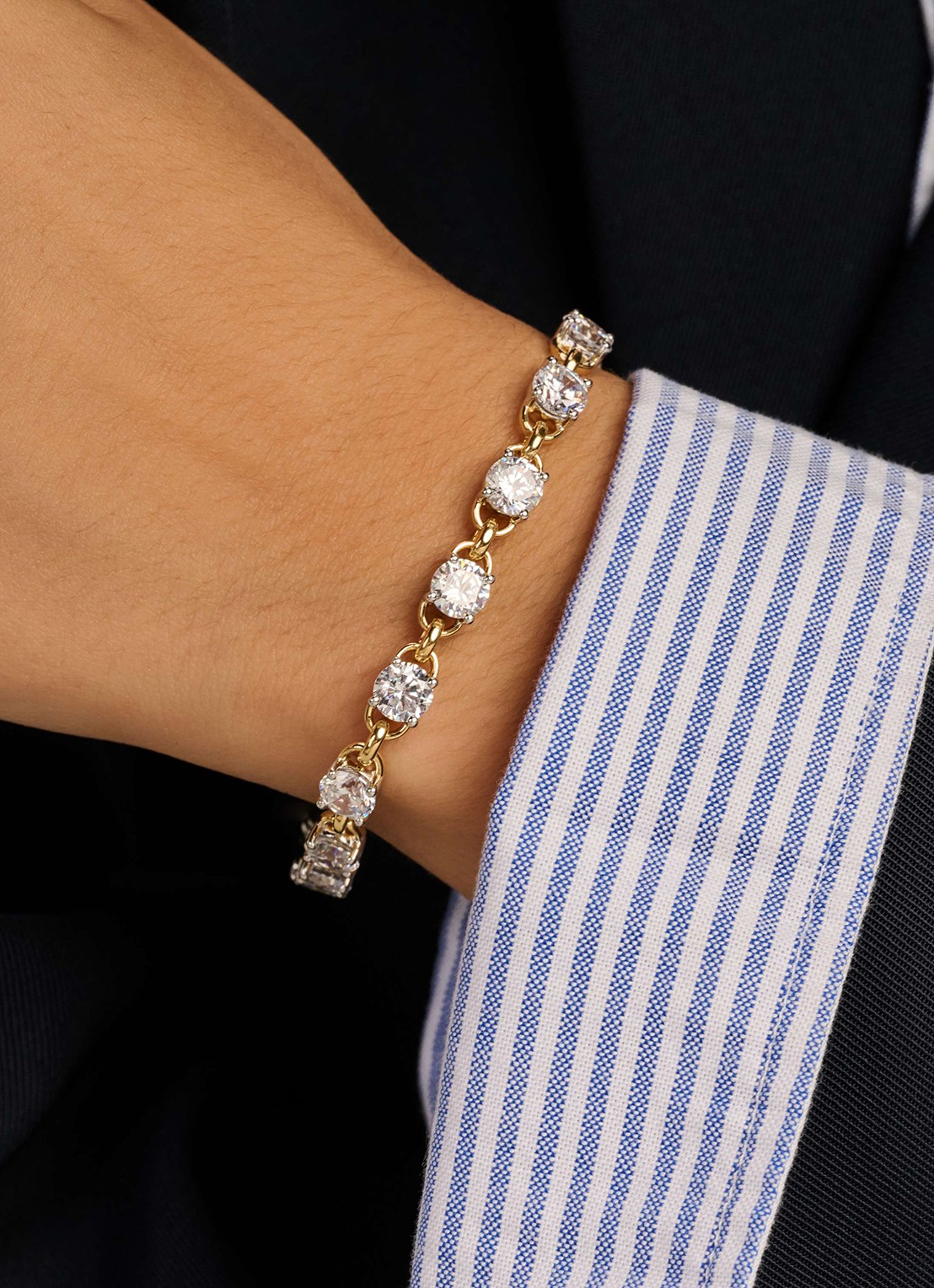 TI SENTO - Milano Armband met zirkonia 23109ZY - voorkant 2 goud